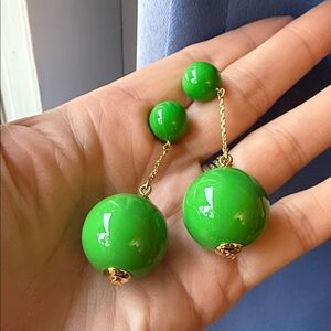 Kate Spade NEW MidMod Green Drop Earrings